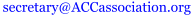 secretary@ACCassociation.org