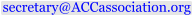 secretary@ACCassociation.org